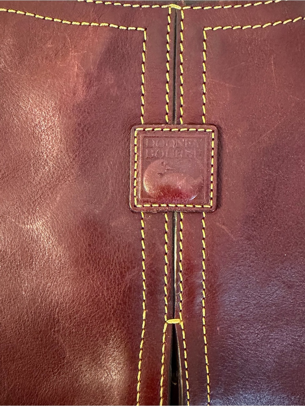 Dooney & Bourke Florentine Kingston Bordeaux Leather Hobo Shoulder Bag - Picture 10 of 15